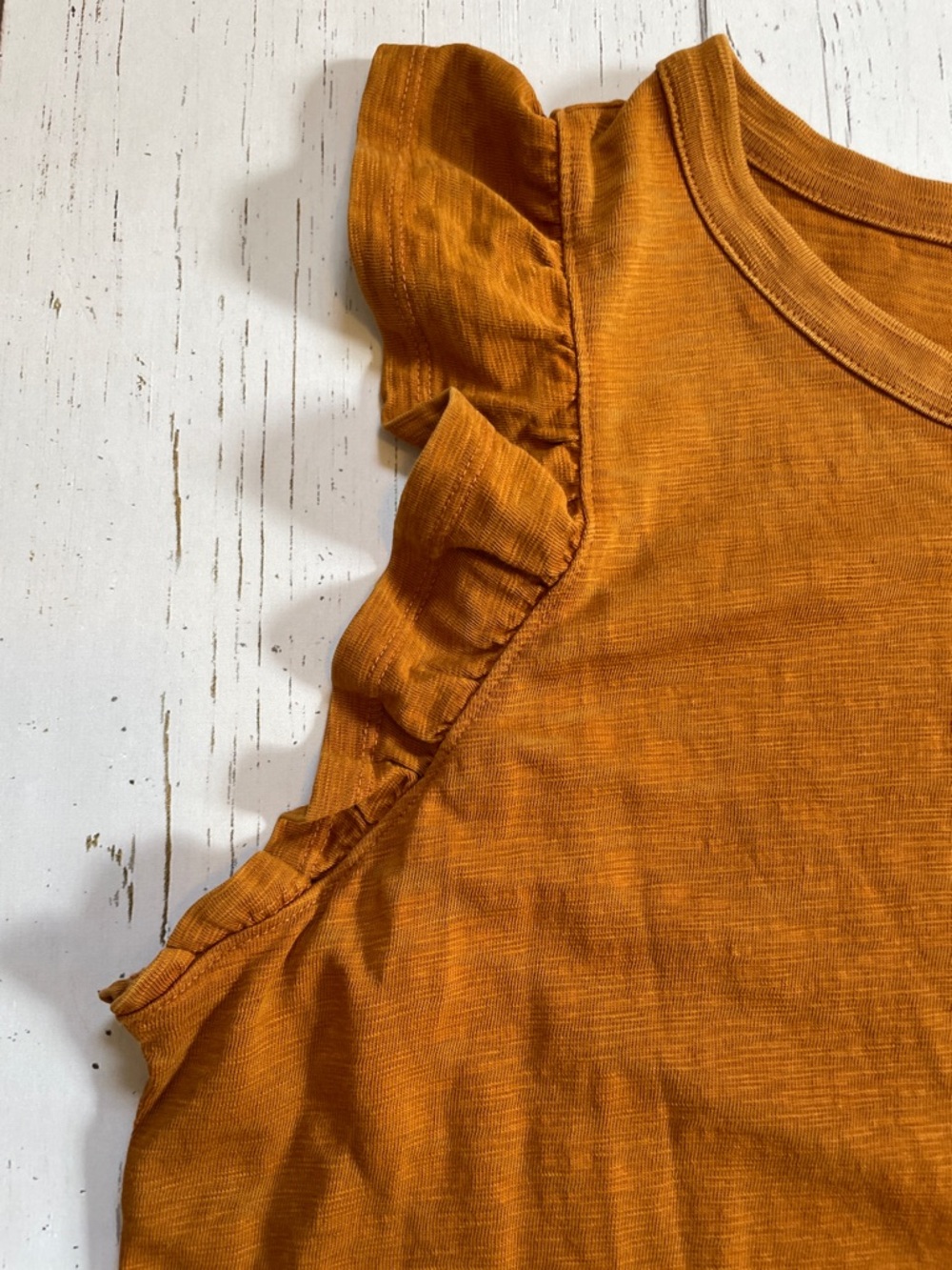 Universal Thread Cotton Rust Ruffle Tank Dress, size XL, NWT - Picture 9 of 12